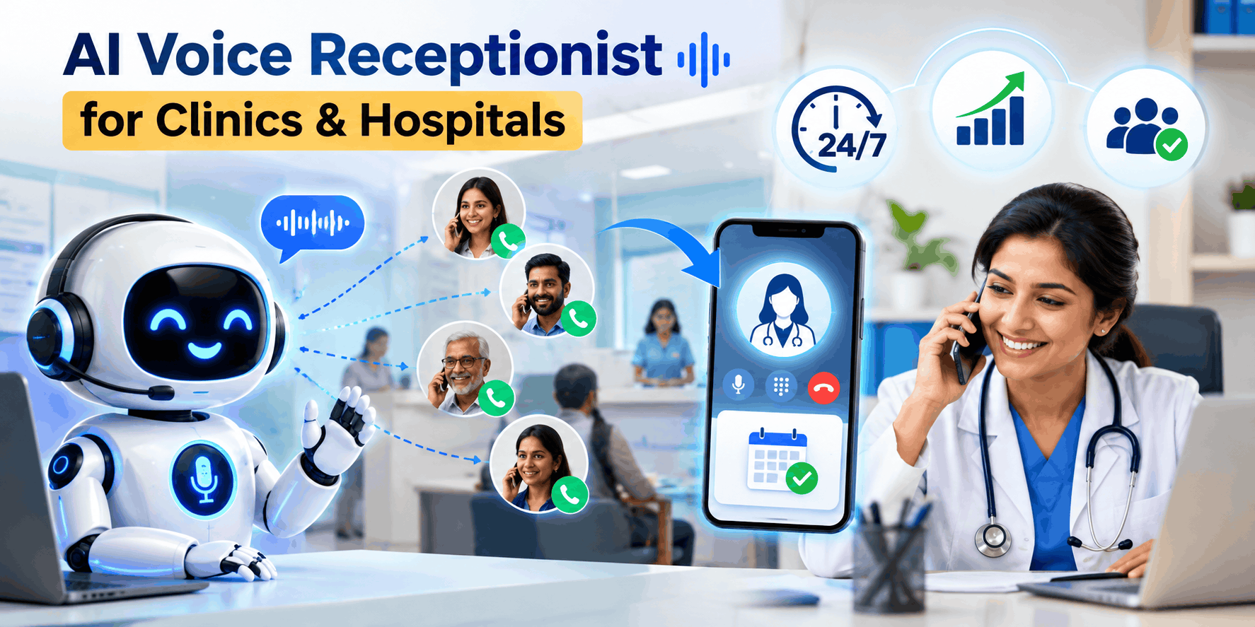 Why Clinics Are Adopting AI Voice Receptionists for Round-the-Clock Patient Support