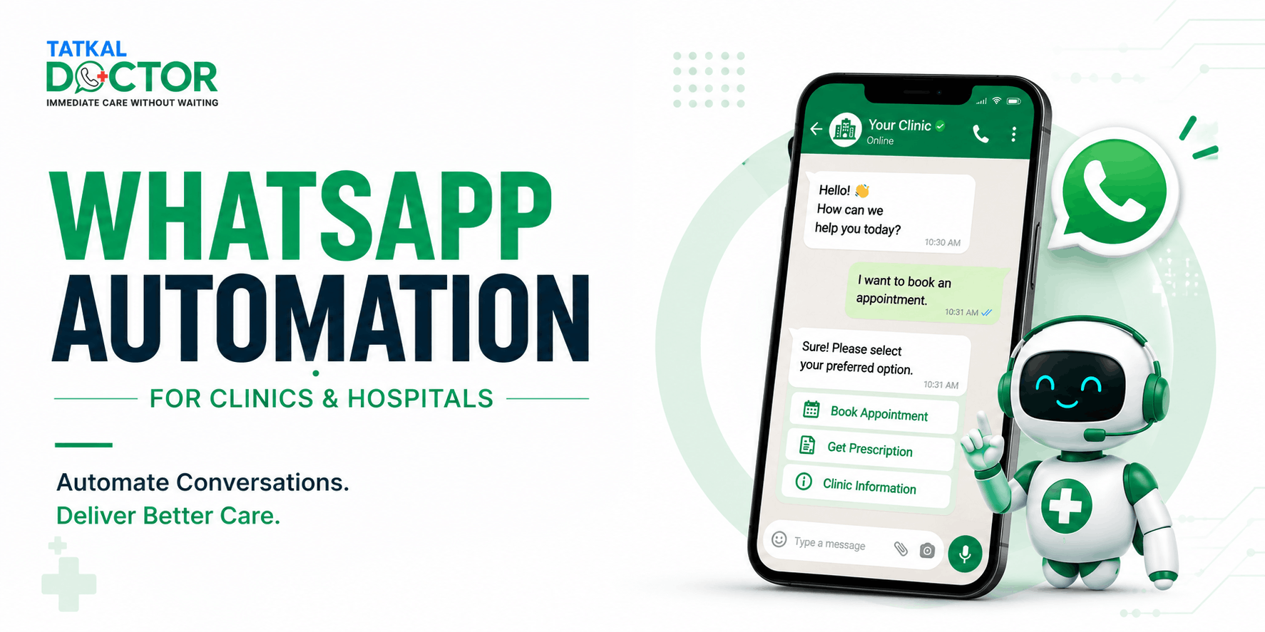 How WhatsApp Automation Helps Hospitals and Clinics Increase Patient Appointments?