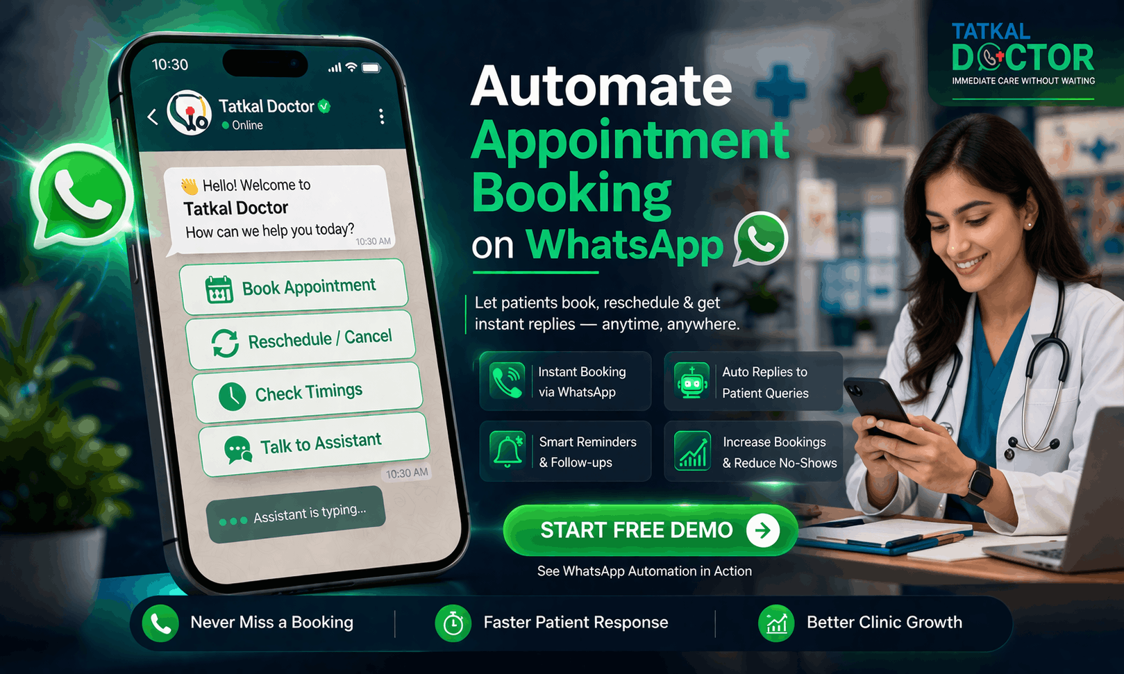 How Small Clinics Can Increase Patient Bookings Using WhatsApp Automation